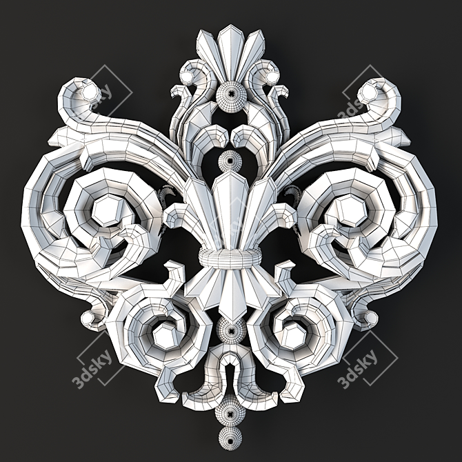 CNC-Ready Decor Ornament 3D model image 4