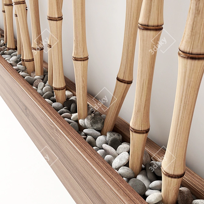 Bamboo Branch Decor - Thin and Natural 3D model image 4