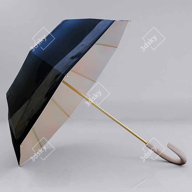 Rainproof Portable Umbrella 3D model image 6