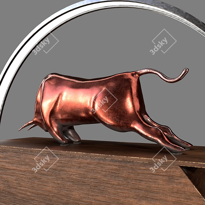 Majestic Bull Decor - Lighting 3D model image 3