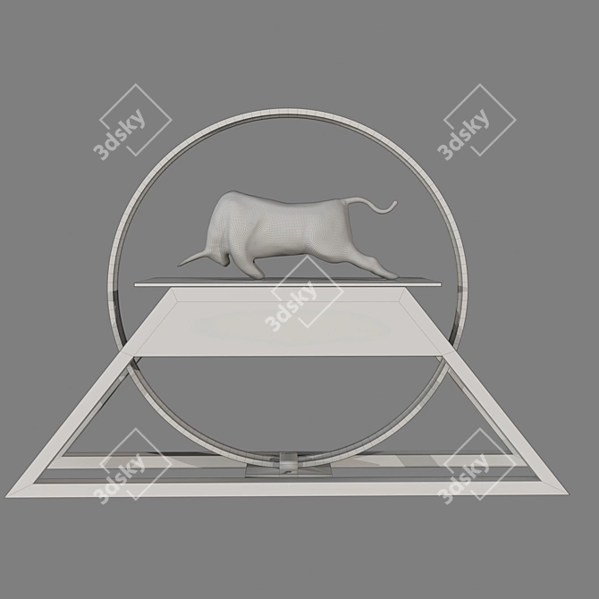 Majestic Bull Decor - Lighting 3D model image 5