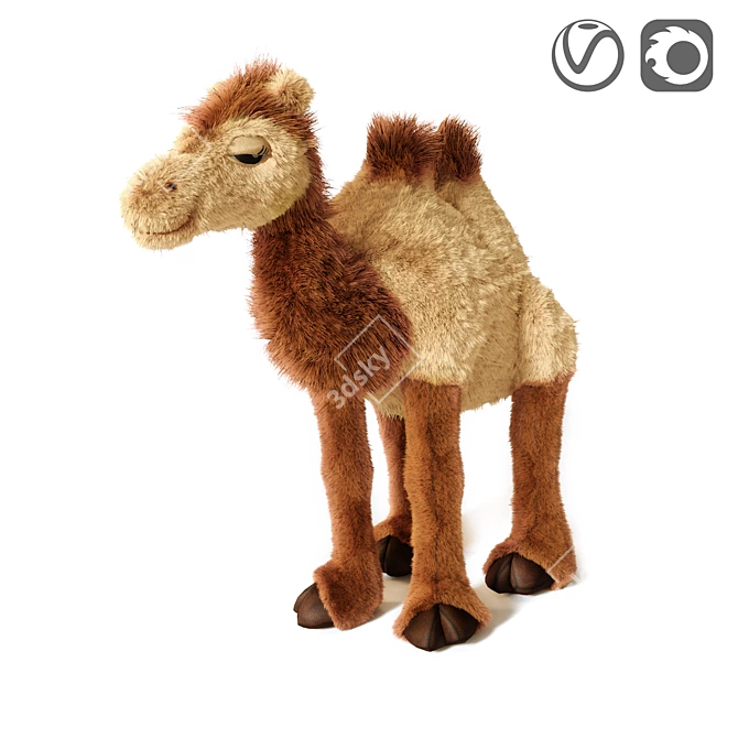 Sandegare: Soft Toy Camel 3D model image 1