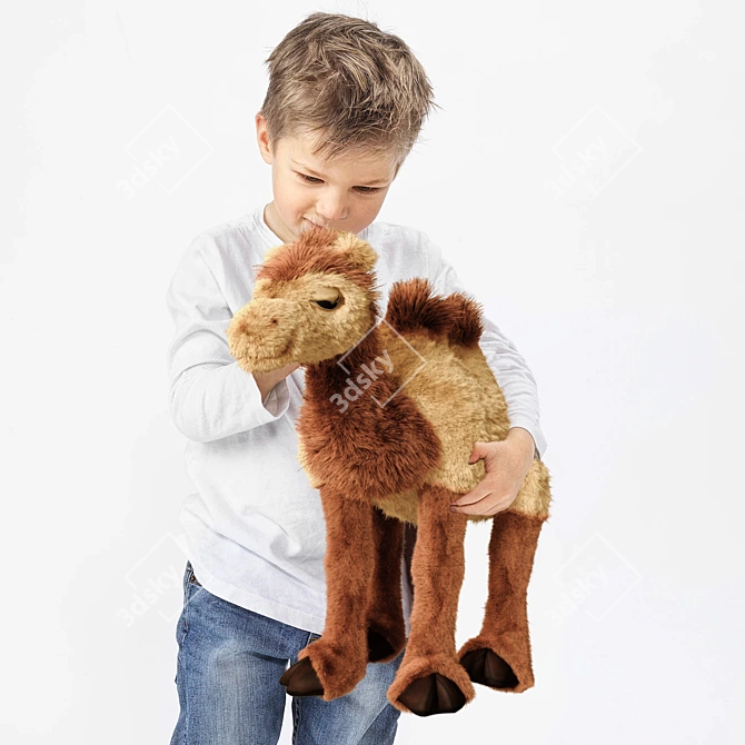 Sandegare: Soft Toy Camel 3D model image 2