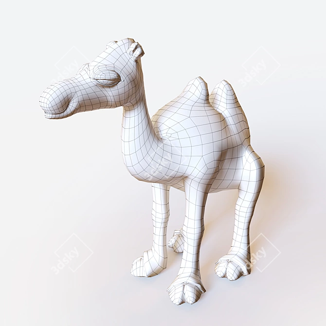 Sandegare: Soft Toy Camel 3D model image 3