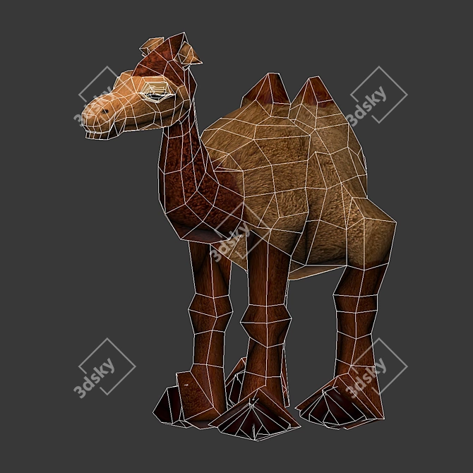 Sandegare: Soft Toy Camel 3D model image 5