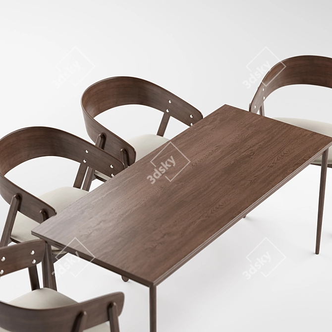 Modern Devlin Chair - Stylish and Comfortable 3D model image 3
