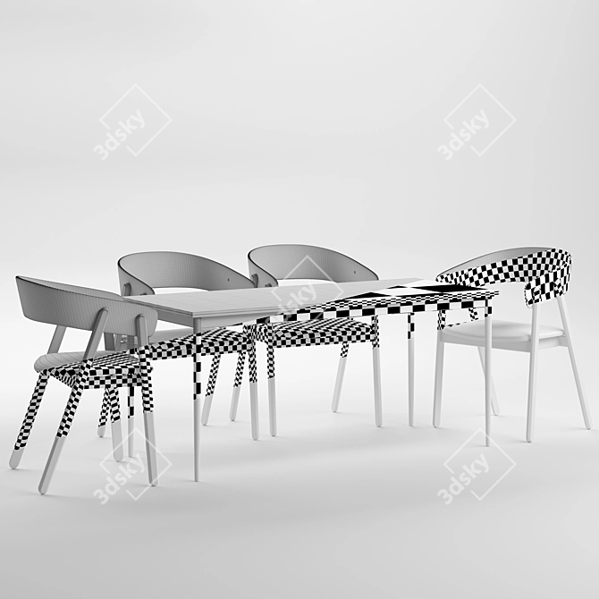 Modern Devlin Chair - Stylish and Comfortable 3D model image 4