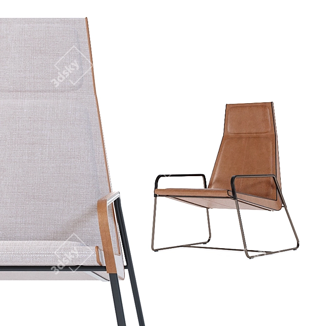 Modern Doimo Lounge Chair Vogue 3D model image 2