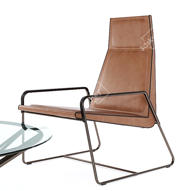 Modern Doimo Lounge Chair Vogue 3D model image 3