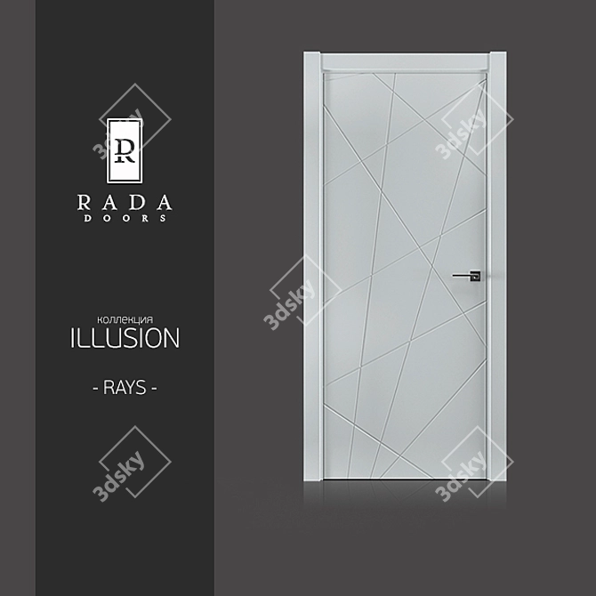 Title: RAYS Illusion Collection | Stylish & Durable Doors by Rada 3D model image 1