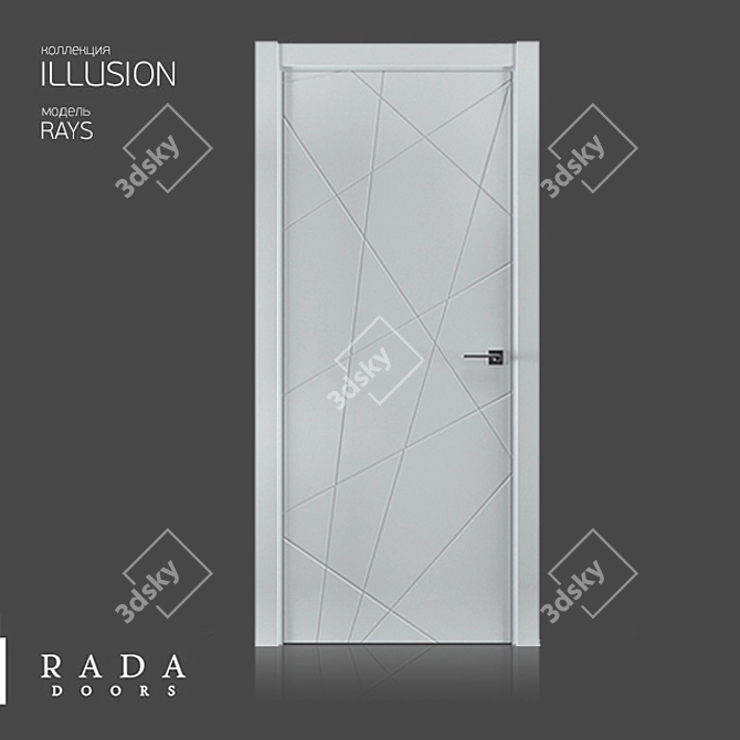 Title: RAYS Illusion Collection | Stylish & Durable Doors by Rada 3D model image 3