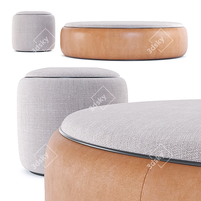 Doimo Brasil Bench Bol (d50+d130) - Modern & Versatile Seating Solution 3D model image 1