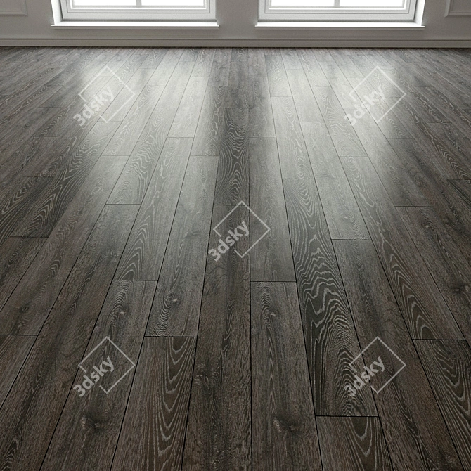 Natural Wood Parquet Flooring 3D model image 3