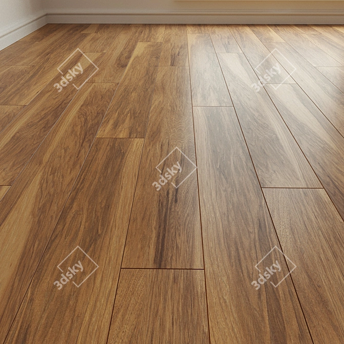 Natural Wood Parquet Laminate 3D model image 1