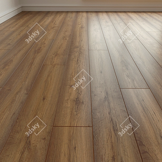 Natural Wood Parquet Laminate 3D model image 1