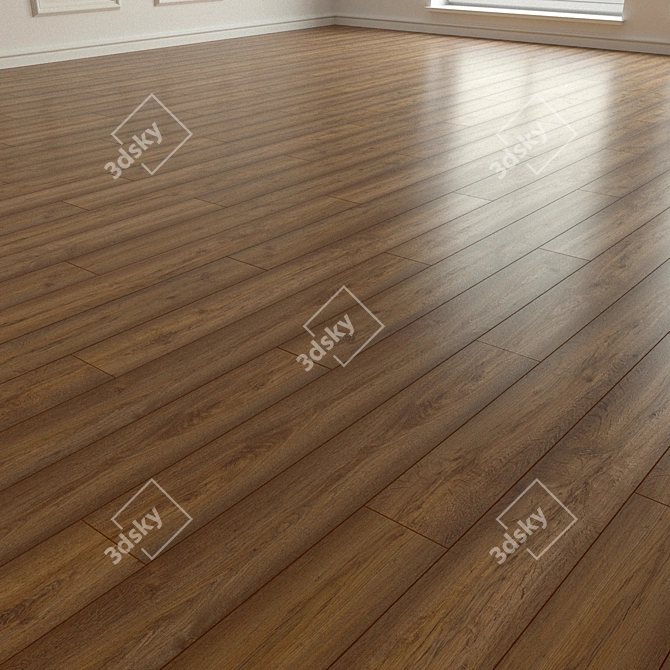 Natural Wood Parquet Laminate 3D model image 2