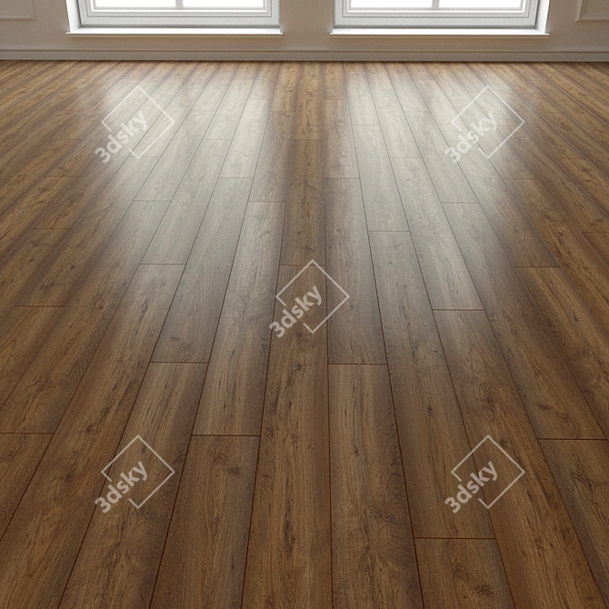 Natural Wood Parquet Laminate 3D model image 3