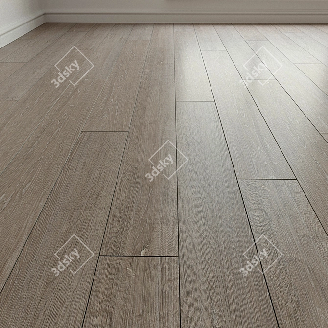 Natural Wood Parquet Laminate 3D model image 1