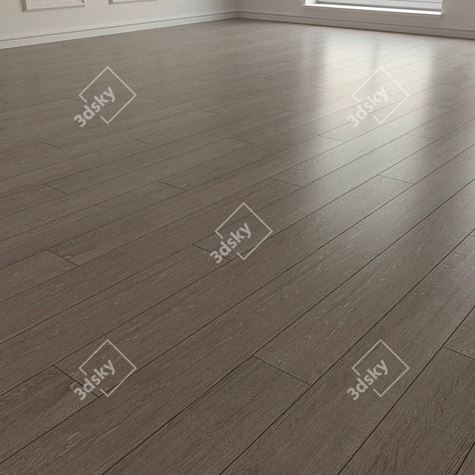 Natural Wood Parquet Laminate 3D model image 2