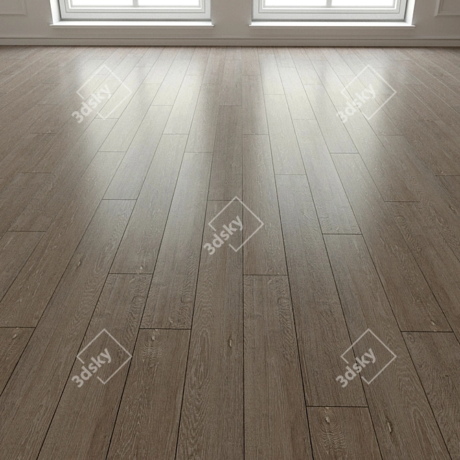 Natural Wood Parquet Laminate 3D model image 3