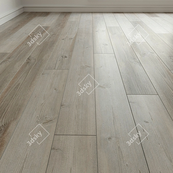 Natural Wood Laminate Parquet 3D model image 1