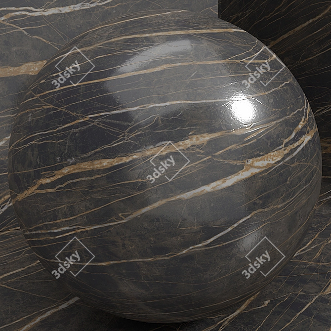 Seamless Stone Marble Set 3D model image 2