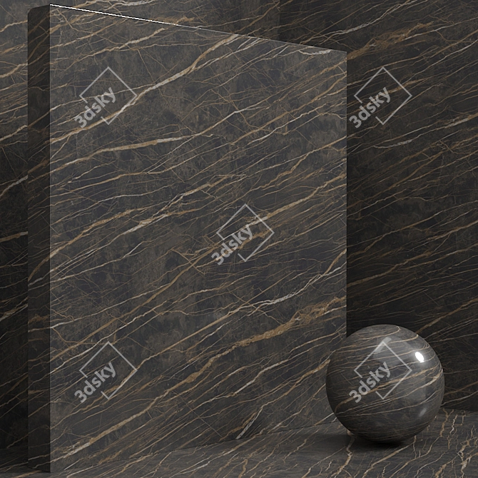 Seamless Stone Marble Set 3D model image 5