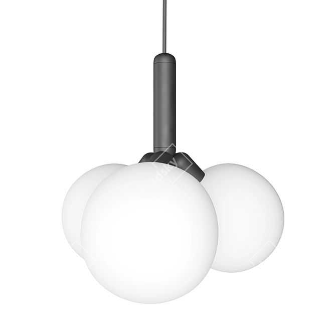 Minimalist Orb Pendant Light 3D model image 1