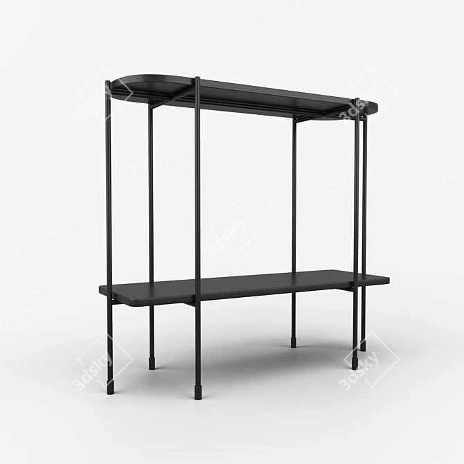 Sleek Slimline Console 3D model image 1