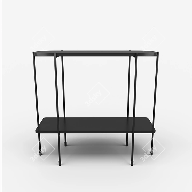 Sleek Slimline Console 3D model image 2