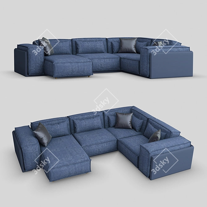 Modern Loft Sofa - March 8 3D model image 1