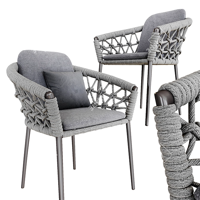 Artie Garden Rope Chair 3D model image 1