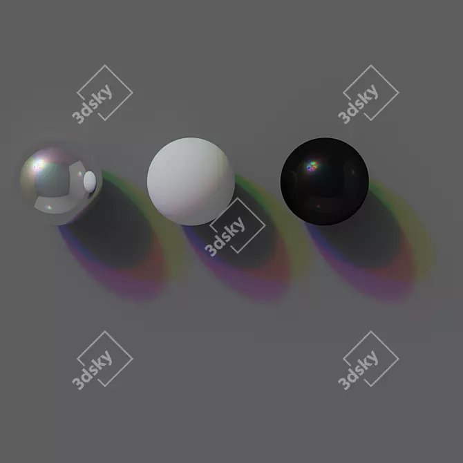 Light Cube Studio: RGB Tri-Sphere, Ultra-High Resolution 3D model image 2