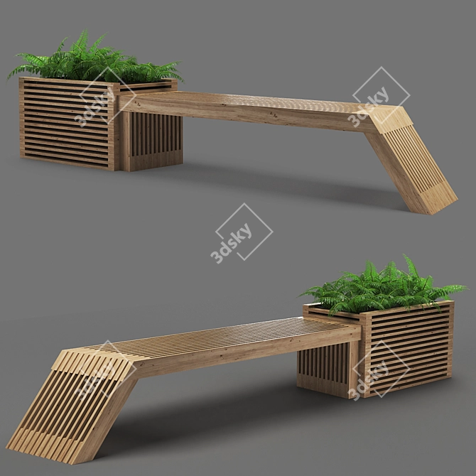 Poly Bench 52k Unique 3D model image 1