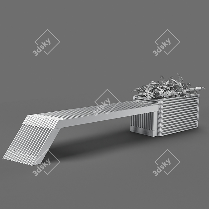 Poly Bench 52k Unique 3D model image 3