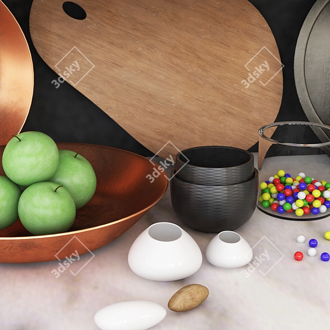 Versatile Kitchen Set 3D model image 3