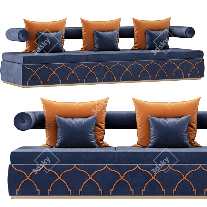 Arabic Modern Sofa 3D model image 1