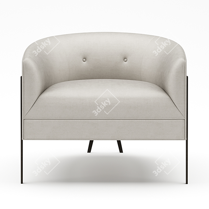 Elegant Christopher Guy Rosier Chair 3D model image 3