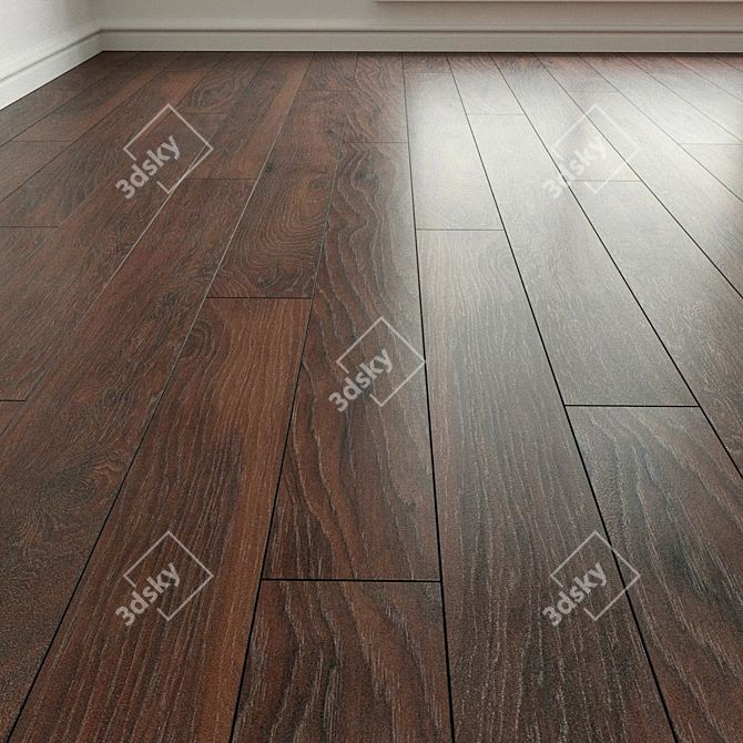 Natural Wood Parquet Laminate 3D model image 1