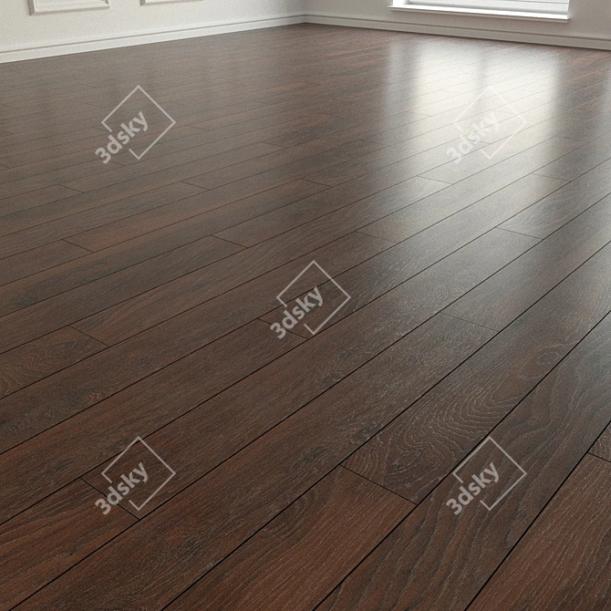 Natural Wood Parquet Laminate 3D model image 2