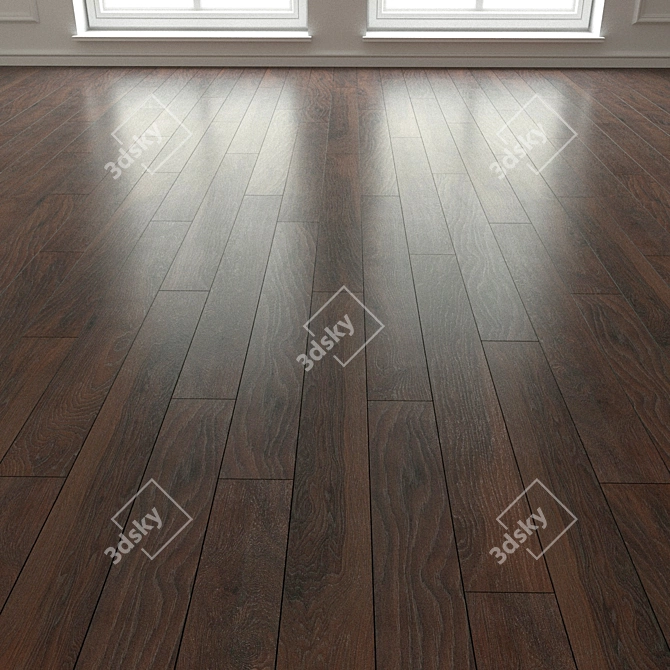 Natural Wood Parquet Laminate 3D model image 3