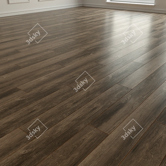  Natural Wood Laminate Parquet 3D model image 2