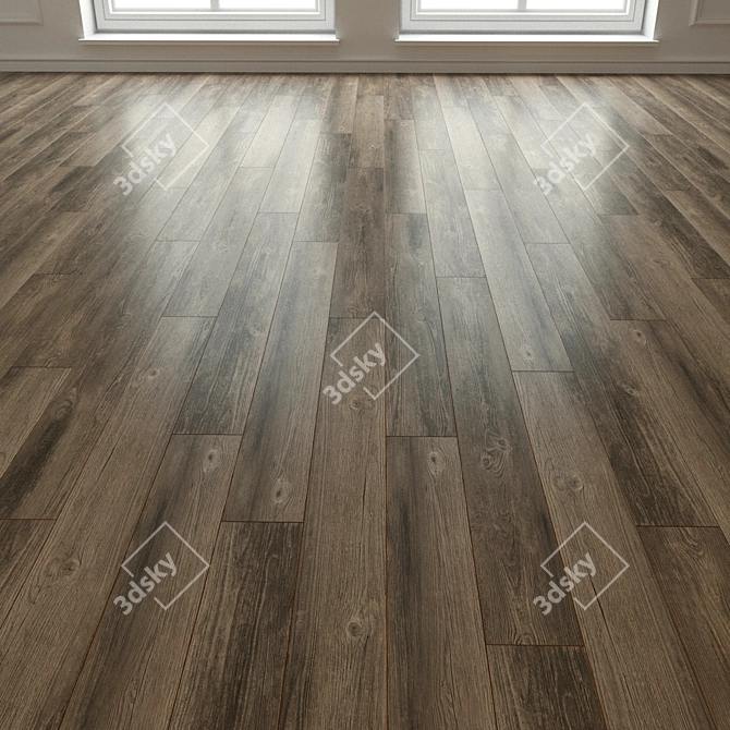  Natural Wood Laminate Parquet 3D model image 3