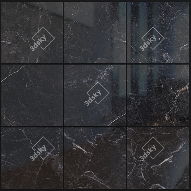 Java Black Marble Set: Multi-texture, HD Textures 3D model image 1