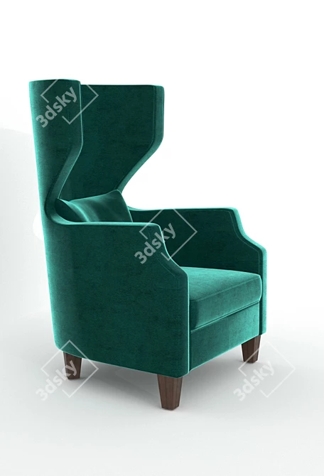 Cozy Comfort Armchair 3D model image 2