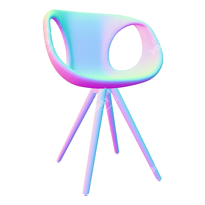  Modern PBR Chair, Subdivision Modeling 3D model image 3