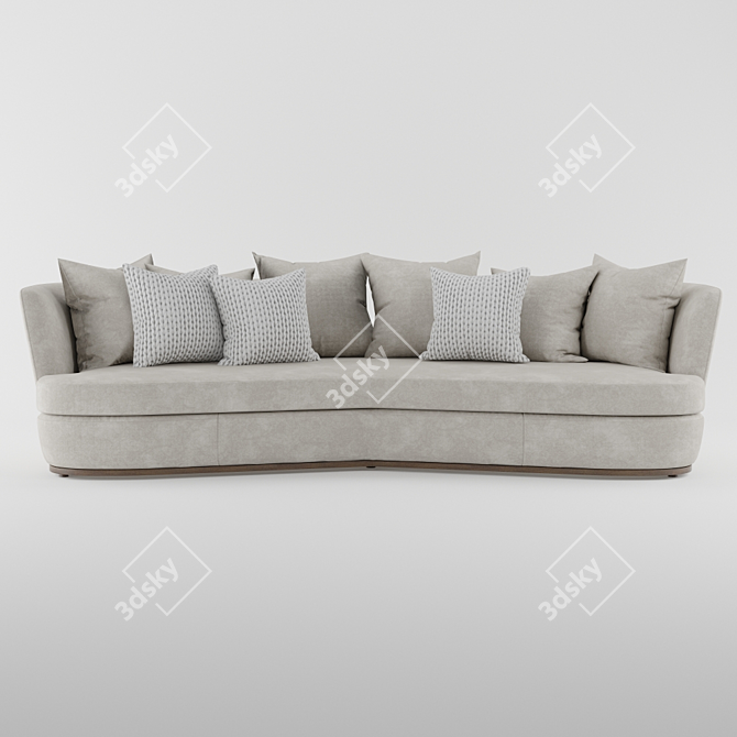 Maxalto Apollo Sofa: Elegant Design 3D model image 1