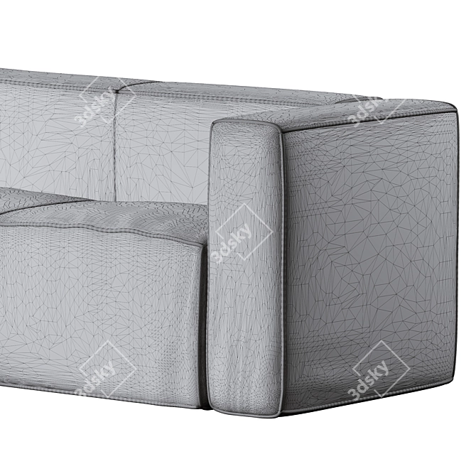Modern Hoek L Sofa: Stylish and Versatile 3D model image 3