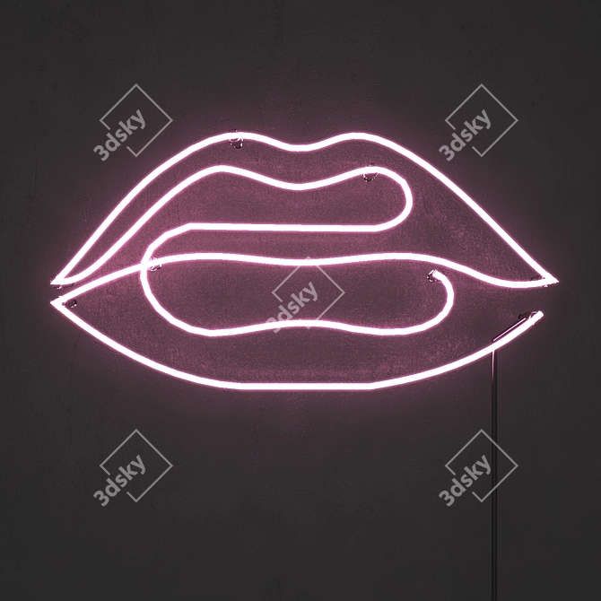 Neon Light Set - Vibrant Illumination for Bars, Cafes, and Homes 3D model image 3