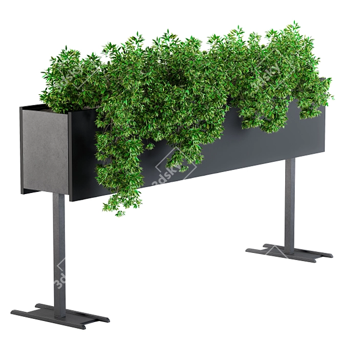 Green Paradise: Outdoor Planter 3D model image 1